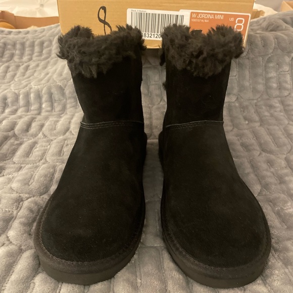 🌱NEW🌱 UGG Koolaburra “Jordina” Suede Button Mini Boots - Picture 2 of 5